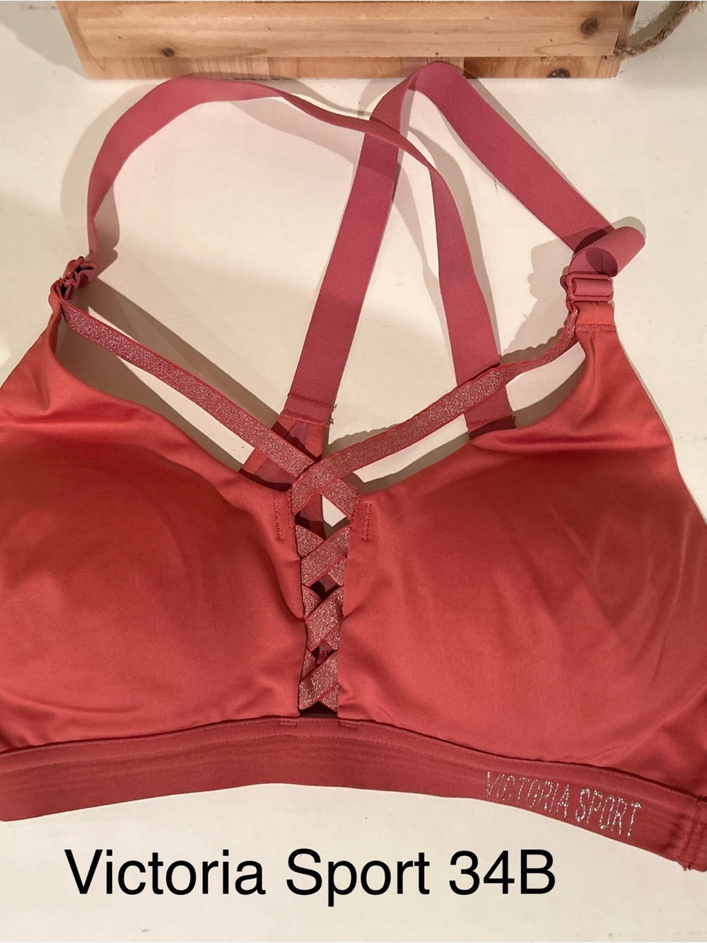 Victoria's Secret Sport Crisscross Sports Bra in Rust